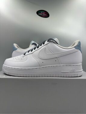 Nike Air Force 1 Low ‘07 White Light Armory Blue BRAND NEW Size 10 Women